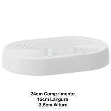 Party Decoration Kit 3 Cake Stands 2 Oval Trays 2 White Vases - trắng - Xem 5