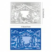 圣诞主题金属切割模具，适用于 DIY 剪贴簿、卡片制作和相册装饰 - 银色 - 銀色 - 查看 13