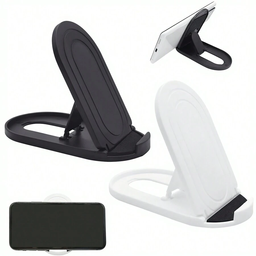 1pc Portable Foldable Desktop Cellphone Stand, Adjustable Multi-Angle Holder For Smartphones, Tablets, IPad, Suitable For Home, Office And Travel