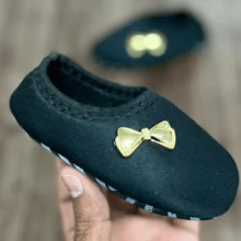 Baby Girl's Slipper Sock Shoe Newborn Various Colors - 黑色 - 查看 2