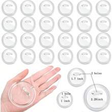 30PCS 1Inch/2.2inch/3 Inch Button Maker DIY Acrylic Button Pin Badge Clear Craft Blank Pin Buttons For Picture Photo For Crafts Supplies Dress Accessories Pin For Clothes Bag Charm Backpack For School Office Accessories Shirts Jacket Jewelry Halloween Clothes Pin Funny Cute Teacher Gifts00 Costume Accessories Bag Charms Christmas