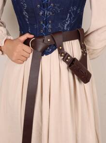 2 件装皮带剑鞘皮套中世纪男士武器盔甲维京海盗骑士武士配件万圣节 - A - 查看 8