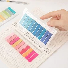 办公索引贴不干胶标签PET材质塑料透明粘性贴纸学生课本贴不易损坏N张办公用品分类贴 - 彩色 - 查看 2