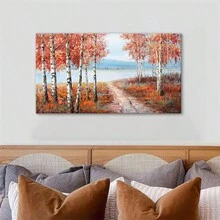 1 Bức Tranh Vải Không Khung Rừng Bạch Dương Xanh Lá Cây Trang Trí Nghệ Thuật Treo Tường Thiên Nhiên Thực Vật Động Vật Hoang Dã Cây Cảnh Nghệ Thuật Trang Trí Nhà Phòng Khách Phòng Ngủ Văn Phòng Trang Trí Tường Nghệ Thuật Treo Tường - Nhiều màu - Xem 16