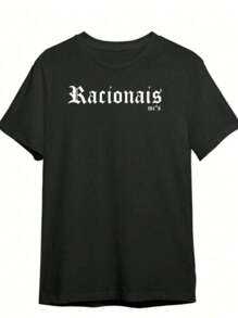 Racionais Men's T-Shirt Printed Unisex 100% Cotton Round Neck Premium Mesh - màu đen - Xem 3