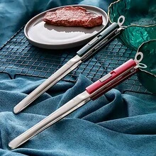 Kẹp thịt bò bít tết 304 Kẹp nướng bằng thép không gỉ, Kẹp thực phẩm đa năng để phục vụ và bảo quản - Nhiều màu - Xem 5