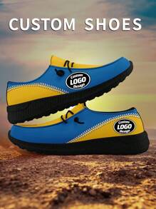 1 Pair Los Angeles Baseball Name Custom Loafer Shoes, Personalized Name Loafer Shoes, Custom Name Thick Sole Loafers Of E-TPU, Personalized Loafer Shoes, Name Loafers, Personalized Loafer Shoes For Women And Men, Unique Loafer Shoes - Black - View 5