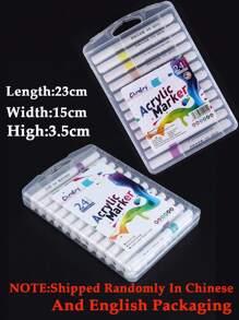 24色美甲马克笔，Y2K美学美甲设计笔，涂鸦美甲马克笔，可用于绘制花朵、卡通、线条、细节，DIY抽象美甲，美甲用品