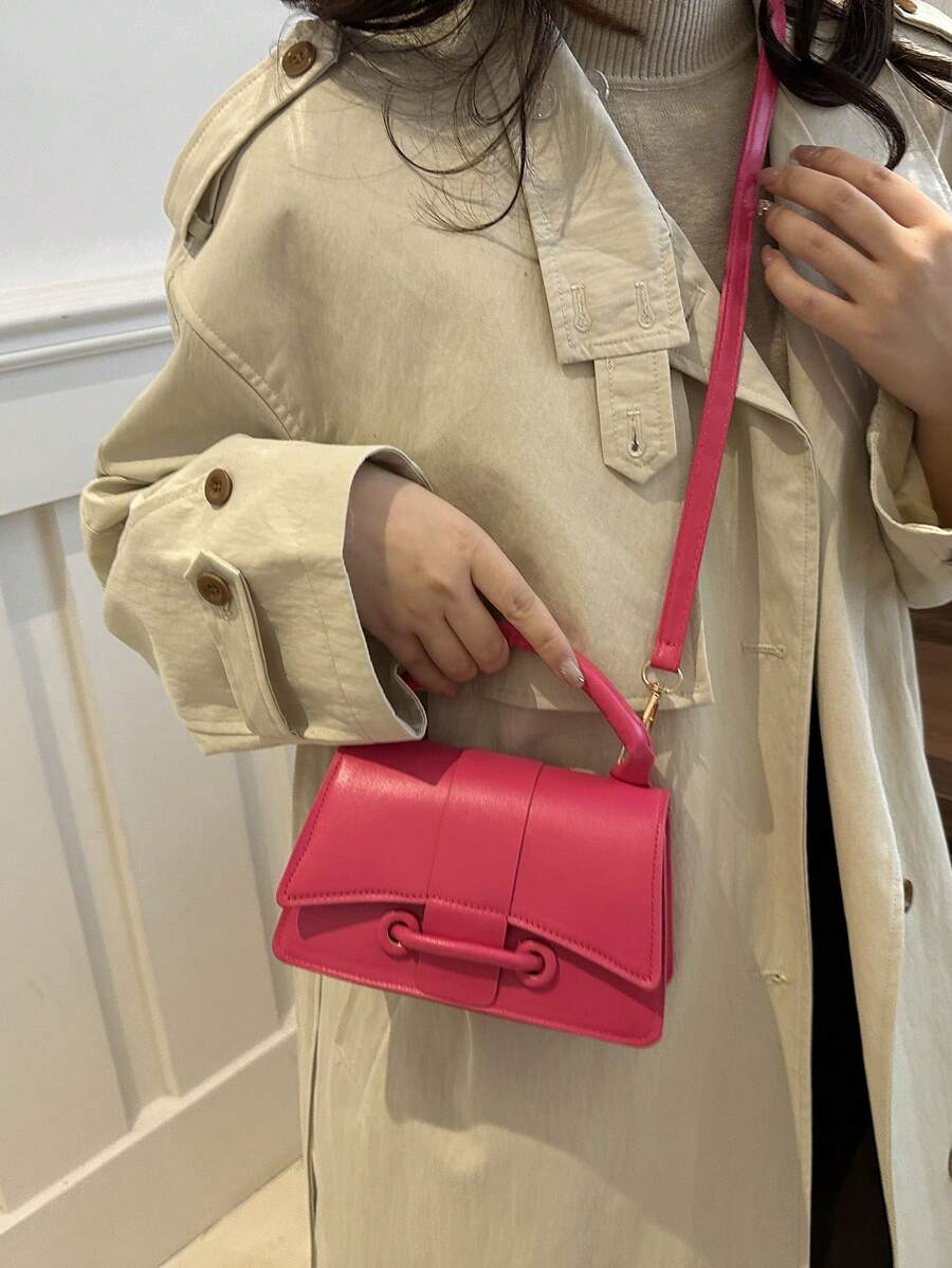 1pc Fashionable Casual Single Compartment Drawstring Bag With