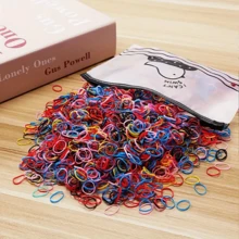 1000 chiếc Băng đô co giãn dùng một lần màu sắc cho bé gái - Băng đô buộc tóc đuôi ngựa có độ đàn hồi cao, Phụ kiện tóc thời trang cho nữ - Nhiều màu - Xem 4