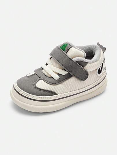 Balabala 婴儿学步鞋保暖内衬厚底男童秋冬季鞋，卡通防滑休闲鞋