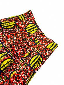 African Ankara Prints Maxi Skirt Party Wear - Multicolor - View 3