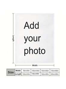 1 件个性化文字/图像法兰绒毯子，装饰毯适用于沙发、客厅、卧室家居装饰，超厚超柔软，四季使用，送给家人和朋友的礼物 - 彩色 - 查看 7