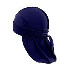 Jordefano 18 Pack Mens Durags Stylish Waves Doo Rag Tail And Headscarf - 藏蓝色 - 查看 2