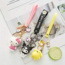 7 件/套和朋友钥匙扣组合 - 可爱的卡通娃娃，适合包和汽车装饰，是送给女性、情侣、生日、圣诞节的理想礼物， - 彩色 - 查看 5