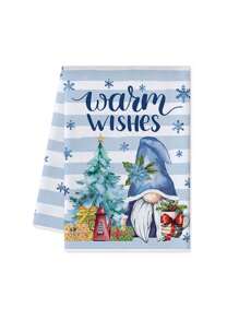 1 件装圣诞厨房洗碗巾，带圣诞树和汽车装饰，洗碗巾，浴室手巾，圣诞厨房和客厅装饰毛巾 15.75 * 23.62 英寸 - 1 Pcs - 查看 11