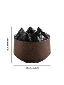 6/10 小时喷雾时间七彩火焰空气芳香扩散器加湿器，升级版 7 种火焰颜色无噪音精油扩散器，适用于家庭、办公室、瑜伽，带自动关闭保护/双速定时 300 毫升 - Multicolor - 查看 11