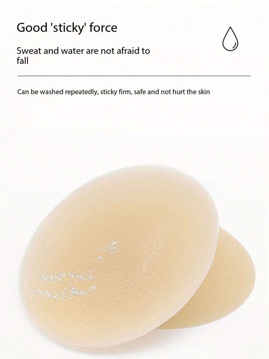 2pcs Oval Breast Petals, UltraThin Invisible Silicone Nipple Covers