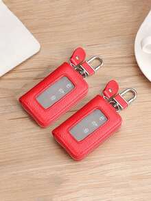 1个通用型汽车钥匙收纳包，带透明窗口的拉链式钥匙套。 - 均碼 - 查看 8