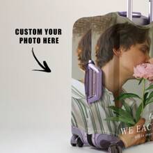 Custom 18-32" Elastic Luggage Cover, Personalized Photo Print, Dustproof Scratch-Resistant Travel Protector An Ideal Choice For Travel - Multicolor - View 3