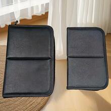 Large Capacity Vertical Foldable 14 Holes Makeup Brush Holder Organizer Case For Makeup Artist Lunch Bag Travel Bag Bags For Ladies Summer Travel, Vacation Home Bathroom Decor Holiday Makeup Organizer Bathroom Accessories Back To School - Black - View 13