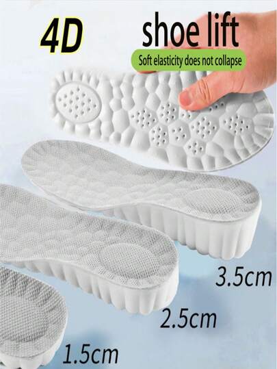 1 双男女通用增高鞋垫，抗疲劳、防臭、减震全长鞋垫，适用于运动鞋、靴子等，适合女士男士运动鞋、男士运动鞋、跑步鞋、夏季、返校用品、靴子配件，女士鞋，适用于户外、运动、旅行、家庭、办公室、学校