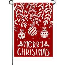Cờ vườn Giáng sinh, Đồ trang trí Giáng sinh ngoài trời Sân ngoài trời Biểu ngữ Giáng sinh vui vẻ Đồ trang trí Giáng sinh ngoài trời - nhiều màu - Xem 11