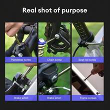 1 bộ dụng cụ sửa chữa xe đạp đa năng 11 trong 1, bộ kết hợp có bộ phá xích, phụ kiện xe đạp - Nhiều màu - Xem 4