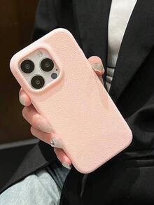 1 件皮革纹理 3D 感觉 TPU 手机壳兼容 iPhone 16 Pro Max / 16 Pro / 16 / 15 Pro Max / 15 Pro / 15 / 14 Pro Max / 14 Pro / 11 / 12 Pro Max / 13 / 13 Pro Max - 粉色 - 查看 2