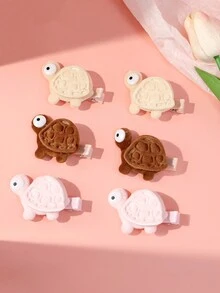 2 件儿童可爱海龟和鳄鱼发夹发饰 - 彩色 - 查看 1
