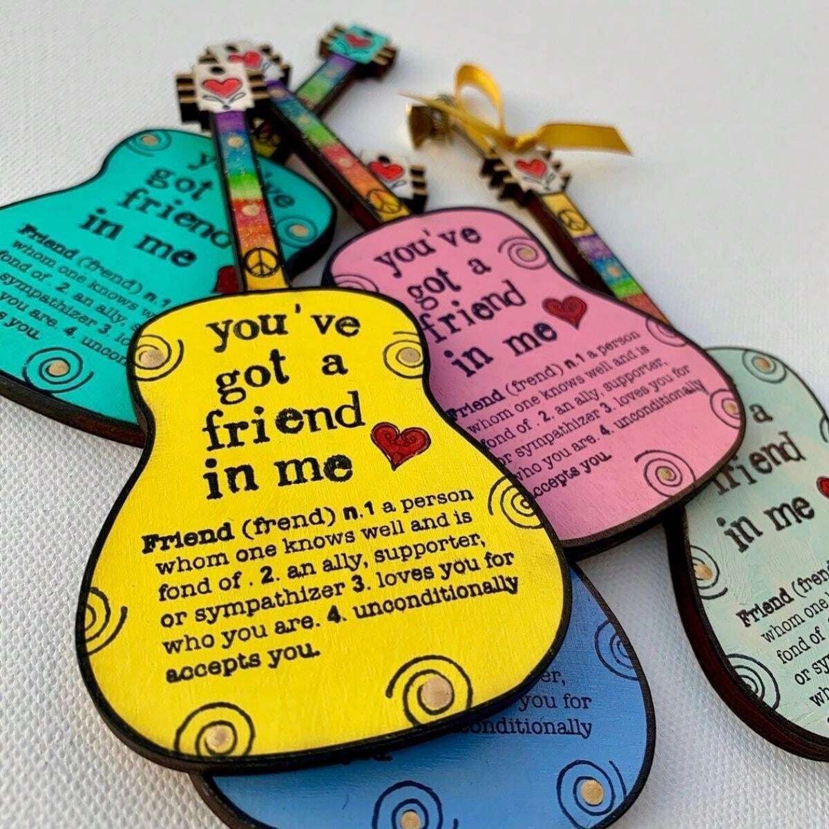 Charm Unlimited! Dolly Pardon Guitar Pendant, Adding Color To Your