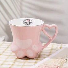 可爱的猫爪设计马克杯，适合作为生日礼物 - 彩色 - 查看 13