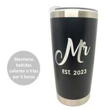 Wedding  Bride Mr Mrs Groom Bridegroom 2 Pieces - Black and White - View 4