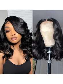 34 Inch 13x4 Body Wave Lace Front Wigs Human Hair For Women 150% Density Lace Front Wigs Human Hair Pre Plucked With Baby Hair Natural Hairline Brazilian Virgin Glueless Human Hair Wigs Wigs For Women Human Hair Wigs (8-34 Inch) - Natural & Black - View 4