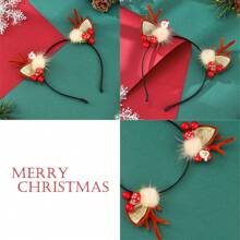 1 件圣诞装饰头带，可爱派对/狂欢节服装配饰，家庭万圣节圣诞礼物