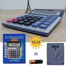 Large Solar Calculator With 12 Digit Display For Cash Register Or Store - 大型太陽能計算器 - 查看 3