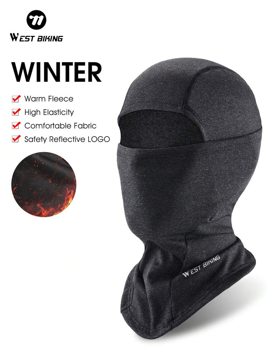 1 件 WEST BIKING 男女通用冬季保暖头饰，摩托车和自行车防风面罩，适合骑自行车、滑雪和骑行 - 彩色 - 查看 1
