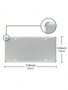 Putuo Decor 1 件美国城市牌照，金属锡标志铁牌彩虹海报悬挂式墙壁艺术画装饰适用于家庭车库客厅，5.9X 11.8 英寸 - 杏色 - 查看 3