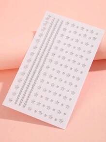 1 st. Acryl Diamantvormige Zelfklevende Gezichtsjuwelen, Strass Stickers Voor Gezicht, Lichaam, Ogen, Haar, Gebruikt Voor Make-up, Feest, Festival, DIY Decoratie, Stervormige Diamanten