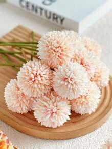 1 件/4 件/8 件人造菊花球花蒲公英绣球花花束礼物送给朋友新娘婚礼花束装饰适用于家庭办公室咖啡馆派对婚礼、假植物、秋季装饰、房间、书桌、花园装饰、房间装饰用品、房间装饰 - 彩色 - 查看 13