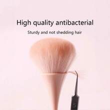 1 chiếc cọ má hồng Hourglass Powder Blush Brush, Bộ cọ trang điểm cho hộp phấn trang điểm, kích thước đầy đủ - Hồng - Xem 5