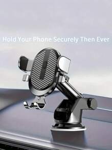 Car Phone Holder, Suction Cup Mount Adjustable 360 Degree Rotation Multi-Function Phone Stand For Car Navigation - Black - View 3