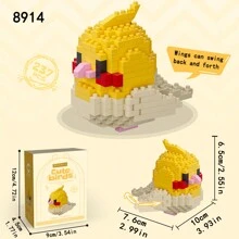 1 件可爱小鸟拼接微粒积木玩具，迷你鹦鹉形状桌面装饰收藏品，创意 DIY 拼装积木动物模型家居桌面装饰，很棒的圣诞节/万圣节/新年/情人节/儿童生日礼物，男孩玩具，儿童玩具，儿童玩具，女孩玩具 - 彩色 - 查看 10