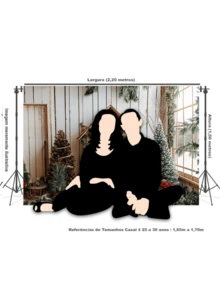 3D Sublimated Fabric Photographic Background Christmas 2.20x1.50 Horizontal - FFF-2277 - View 5