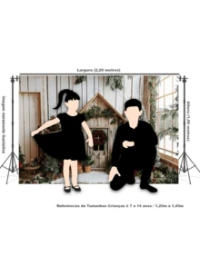 3D Sublimated Fabric Photographic Background Christmas 2.20x1.50 Horizontal - FFF-2277 - View 4