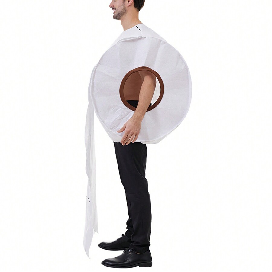Halloween Cosplay Costume Couple Trick Toilet Paper Role Play Makeup