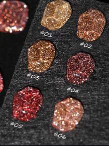 MISS SHAKA 10ml Viral Rhinestone Gel Nail Polish, Holographic Glitter Rhinestone Series, Popular Manicure Gift, Suitable For Women Nails - Multicolor - View 3