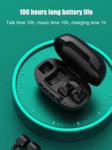 Tai nghe kẹp, Bluetooth 5.3, đeo không đau, thoải mái và ổn định, có hộp sạc cho thời lượng pin dài, âm thanh chất lượng cao, thích hợp cho thể thao nhỏ và di động, âm thanh nổi sống động, điều khiển cảm ứng trực quan, tai nghe không dây nhét tai mini có hộp sạc, - Nhiều màu - Xem 6