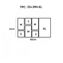 6/7/8/9 件多功能亚克力透明化妆品收纳盒套装，抽屉式，桌面容器，多种组合适用于办公室和家庭使用 - 彩色 - 查看 10