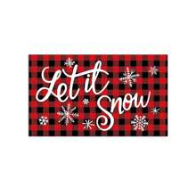 Christmas Door Mat Set Kitchen Throw Rugs Non-Slip Entryway Rugs Floor Carpet For Bedroom Indoor Decor